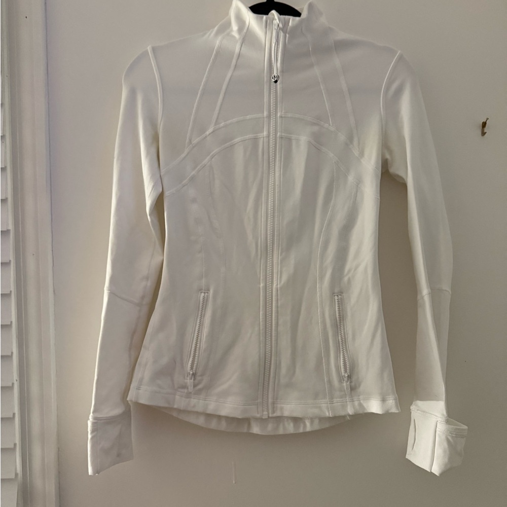 Lululemon White Zip-Up Jacket
